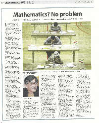 New Strait Times: Mathematics? No Prolem!