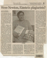 Were Newton and Einstein plagiarists